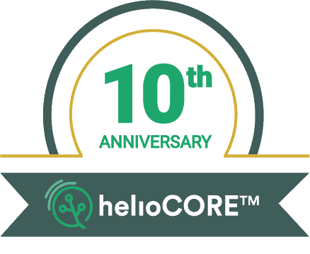 Heliocore 10 years logo