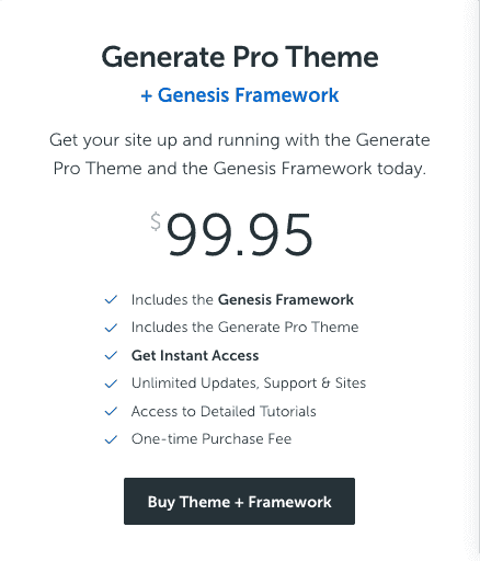 generate pro theme