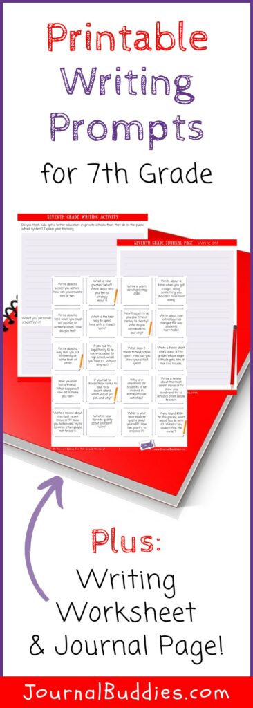 7th Grade Printable Writing Resources