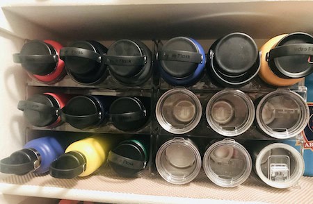 Organize glassware: bottle holder organizer