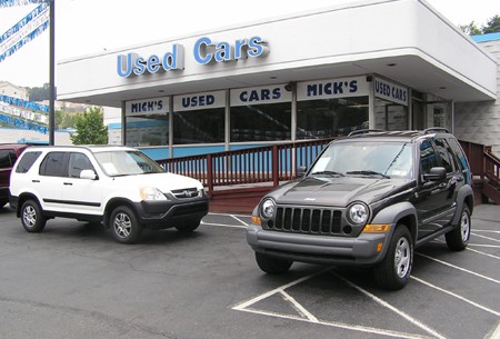 used car lot