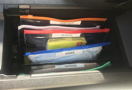 Organize Your Car: Center Console Plastic Pouch System