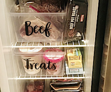 Organize your stand-up freezer