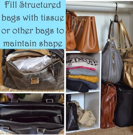 Organize jewelry and accessories: purse storage