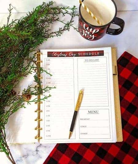 Free holiday planner printables from practicalperfectionut.com