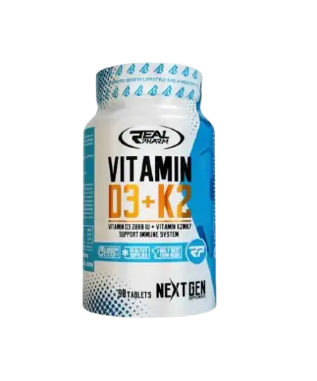Vitamine D3 + K2 - 90 comprimés - Real Pharm