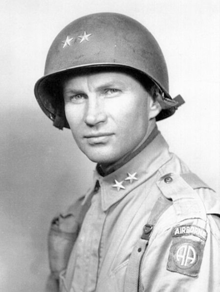 James Maurice Gavin, jongste generaal van het Amerikaanse leger tijdens WOII, leidde de 82ste Airborne Divisie met uitzonderlijke moed en innovatie.