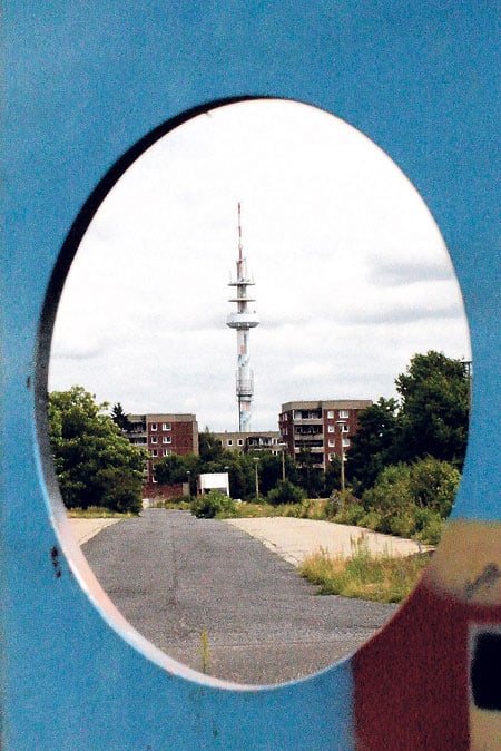 Märkischer Bote Stadtteil mit IBA-Rundweg im Süden von Cottbus