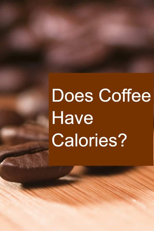 How many calories are in a cup of coffee?