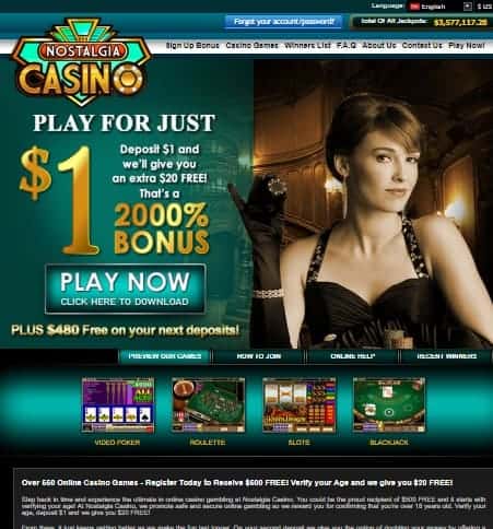 Nostalgia Casino Online Slots & Table Games by Microgaming