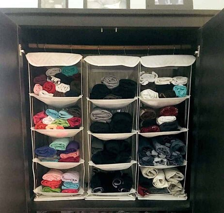 Organizing Ideas For Bedrooms - Hanging Shelves