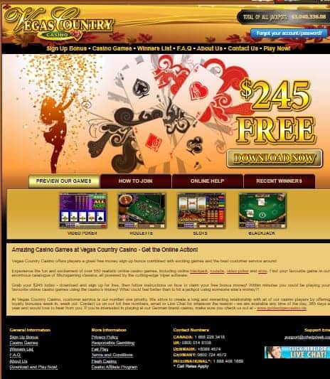 Vegas Country Casino Review