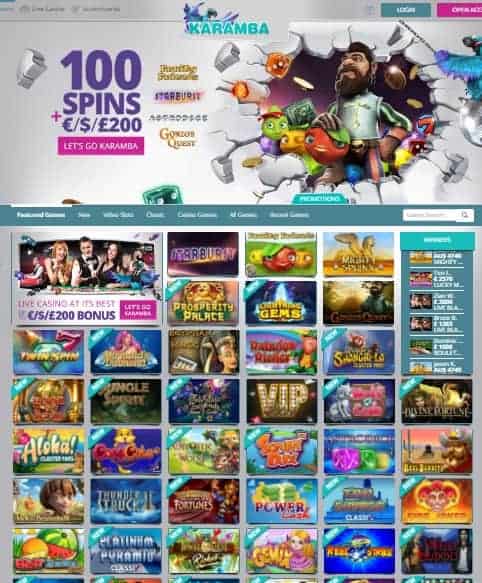 Karamba.com free spins bonus