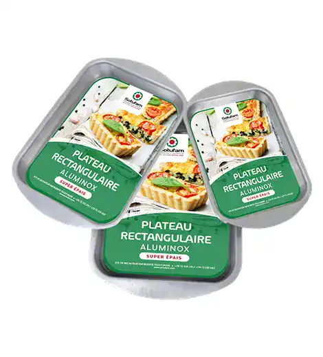 Plateau rectangulaire aluminox
