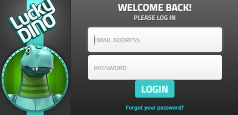 LuckyDino register and login