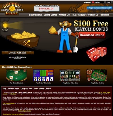 Golden Reef Casino Review