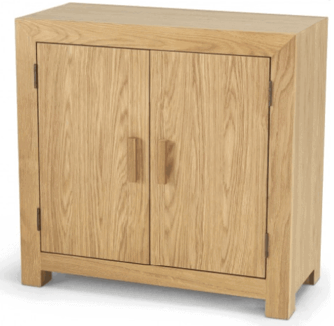 Oak Furniture storage cupboard - perfect for a small living room