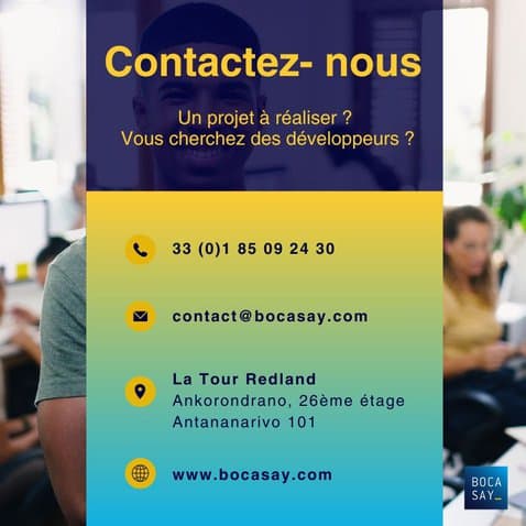 Contact Bocasay agence web Madagascar