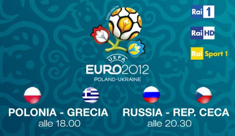 Al via Euro 2012, questa sera Polonia - Grecia e Russia - Rep. Ceca su Rai 1 e Rai HD | Digitale terrestre: Dtti.it