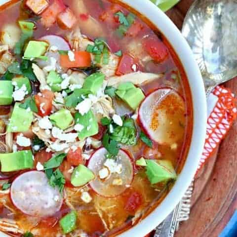 Slow Cooker Chicken Posole