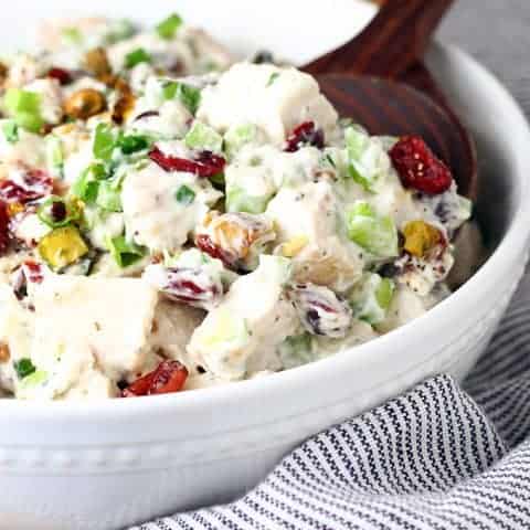 Cranberry Pistachio Chicken Salad