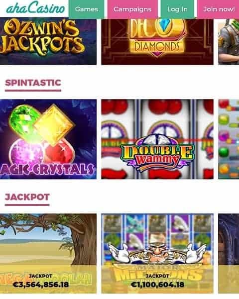 Aha Casino Review