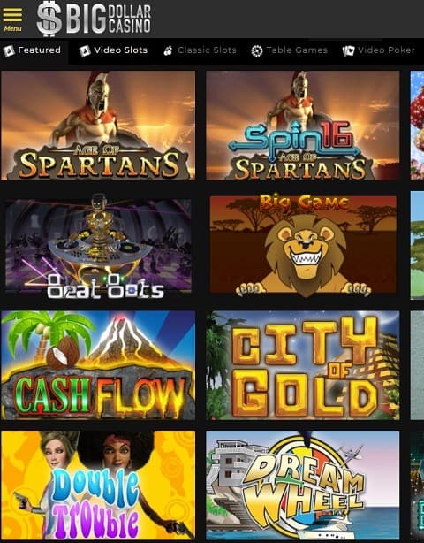 Big Dollar Casino free bonus code