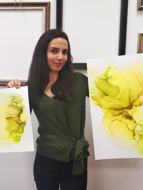 Ученик - мастер-класс спиртовые чернила