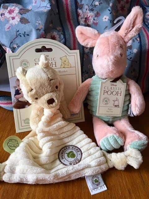 Piglet soft toy and Winnie the Pooh Comfort Blanket