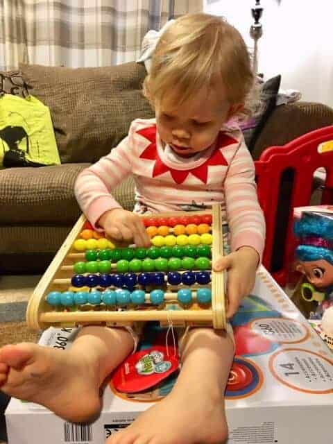Baby girl at Christmas - Living Arrows 1/52
