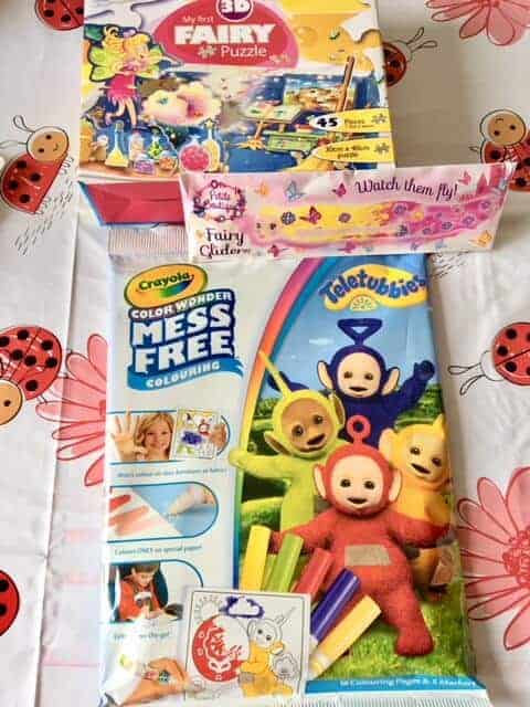 Shopping haul from PoundToy - Crayola Teletubbies Colour Wonder Colouring Set