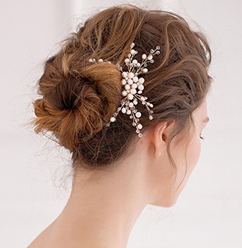 Bridal Combs for Hair Side Comb with Pearl Decoration