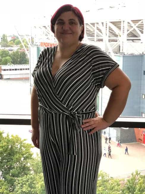 After gaining weight but having support with my depression I actually felt better in this picture than the one above. Weight gain didn't worsen my depression but counselling improved it.