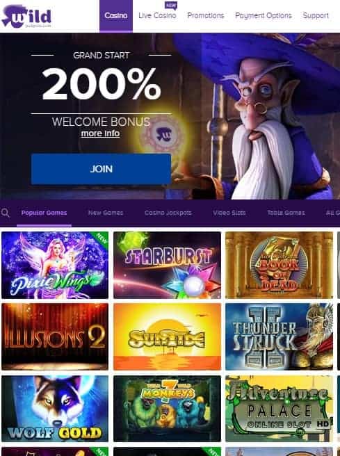 Wild Jackpots Casino Review