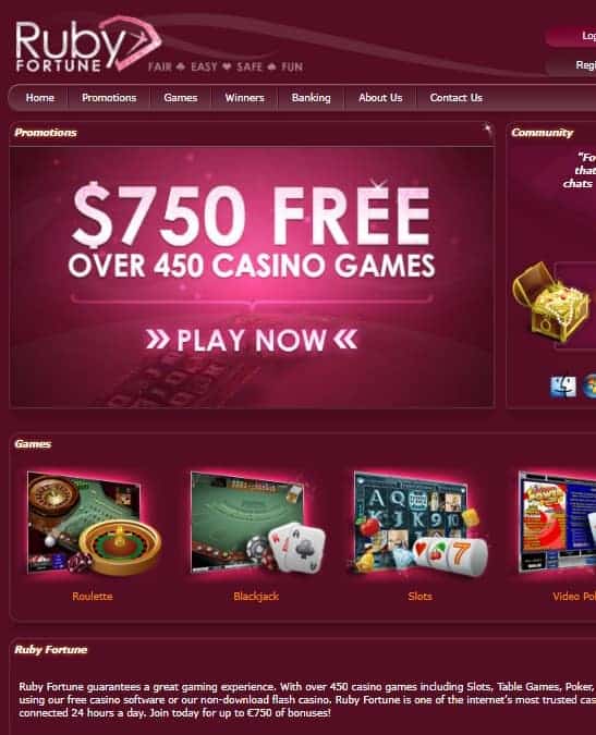 Ruby Fortune Casino Review