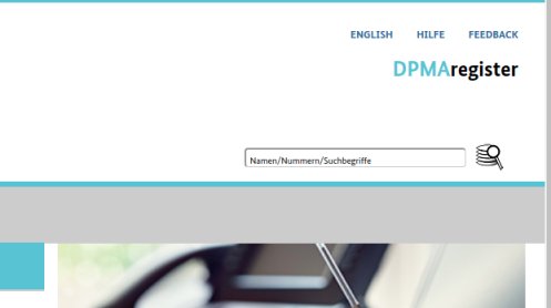 Smart search in DPMAregister スマート検索 DPMAレジスタ