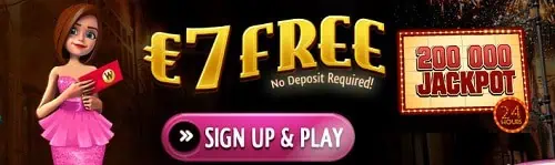  7 FREE no deposit bonus on registration