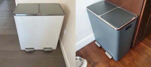 Best Dual Trash Cans with 2 Compartments for Recycling