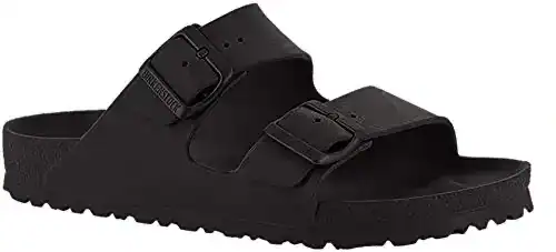Birkenstock Unisex Arizona Essentials EVA Black Sandals - 38 N Birkenstock Arizona Sandals