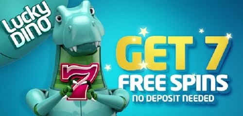 LuckyDino.com 7 free spins no deposit required