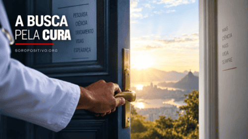 Médico conversa com paciente durante consulta sobre tratamento do HIV, simbolizando cuidado, confiança e qualidade de vida.