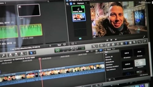 FlorianOnAir en plein montage de sa future vidéo FlorianOnAir en plein montage de sa future vidéo