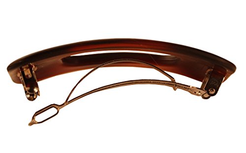 Parcelona French Retro Matte Finish Celluloid Tortoise Shell Hair Clip Barrette - Approx. 3 Inches - Image 3