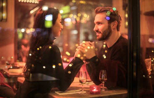 You can find true love just like this couple who's staring into each other's eyes.