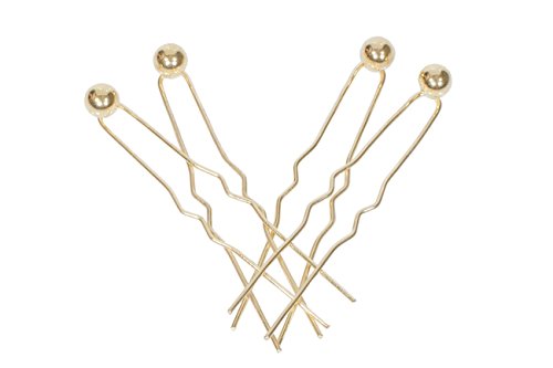 Decorative Gold and Pearl Hair Pins - Set of Four (4) - Image 3