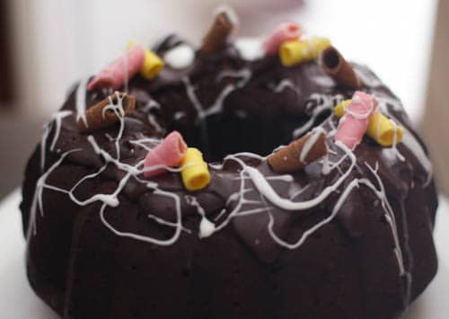 chocolate and tomato soup bundt cake