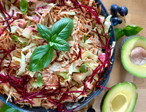 Easy Vegan Slaw with Tahini Sauce (No Mayo, Ready in Minutes)