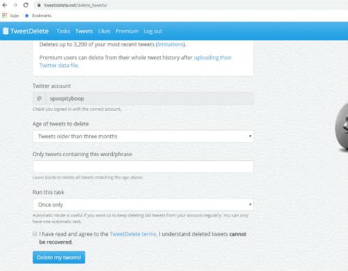 How to delete all tweets on Twitter 1