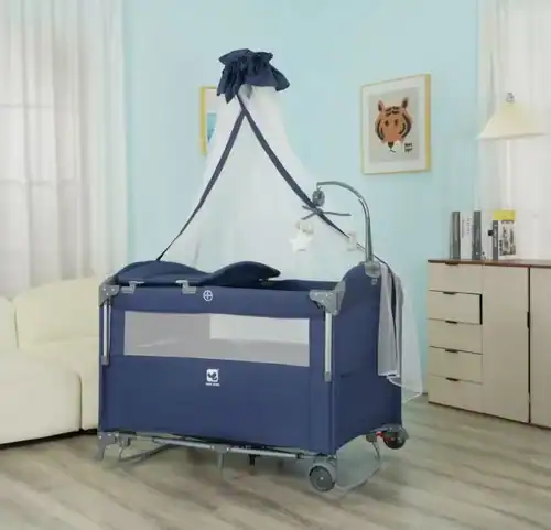 Lit parapluie cododo pliable avec moustiquaire, bébé en sécurité, confort, transport facile.