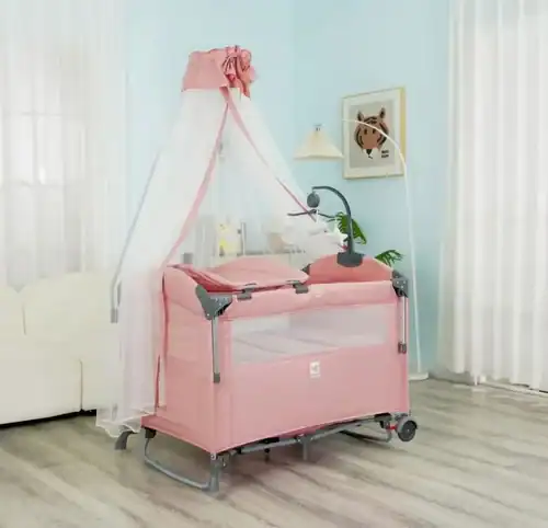 Lit parapluie cododo pliable avec moustiquaire, bébé en sécurité, confort, transport facile.